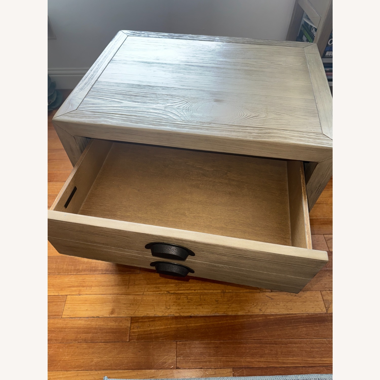 Pottery Barn Architect's 26" Reclaimed Wood End Table - image-2