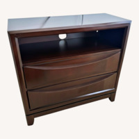 Dark Brown Wood Media Dresser