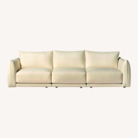 Maiden Home White Linen 3+ Piece Sectional
