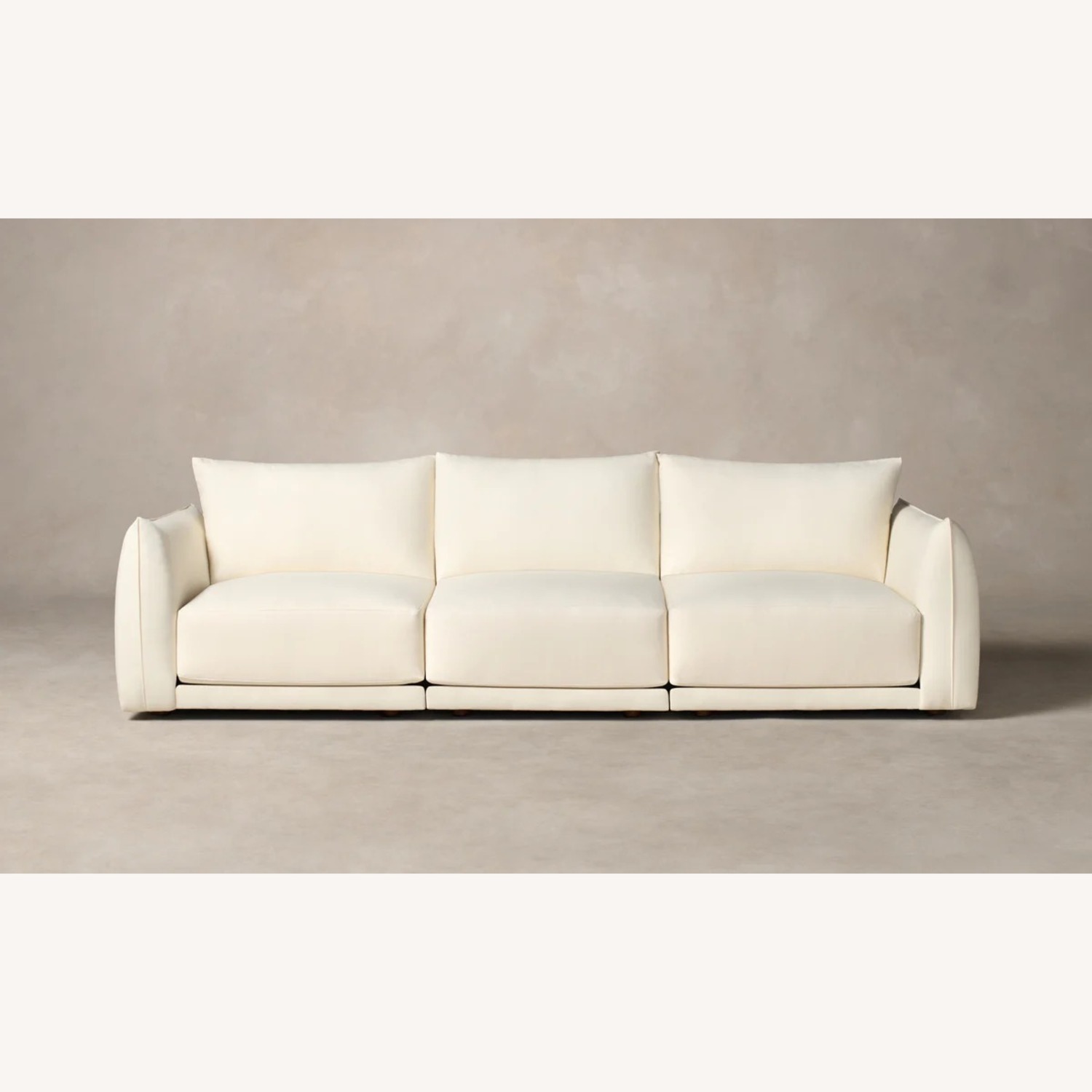 Maiden Home White Linen 3+ Piece Sectional - image-1