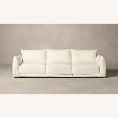 Used Maiden Home White Linen 3+ Piece Sectional for sale on AptDeco