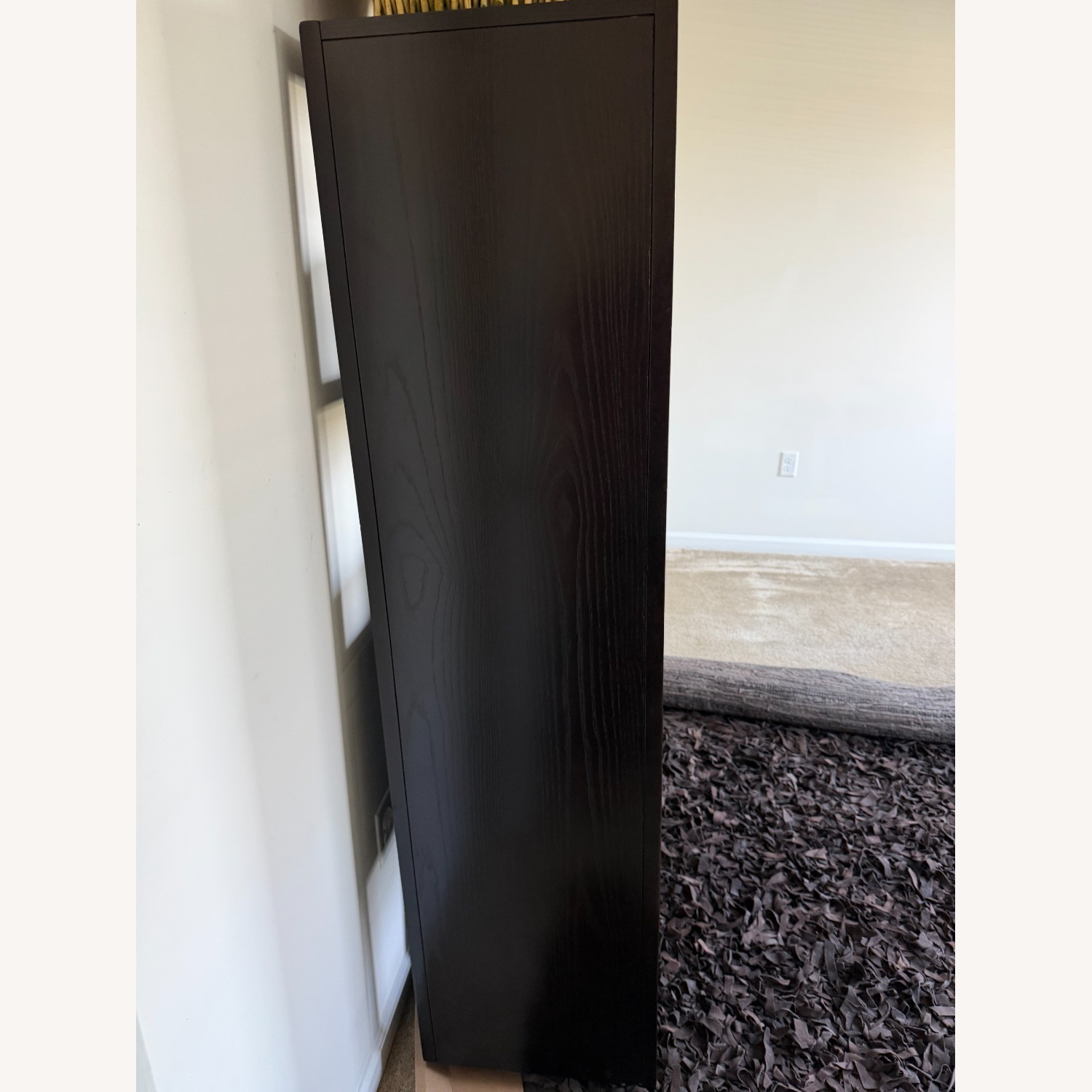 Dark Brown Wood Wall Unit - image-2