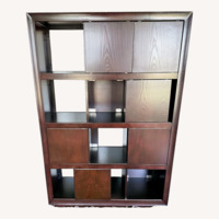 Dark Brown Wood Wall Unit