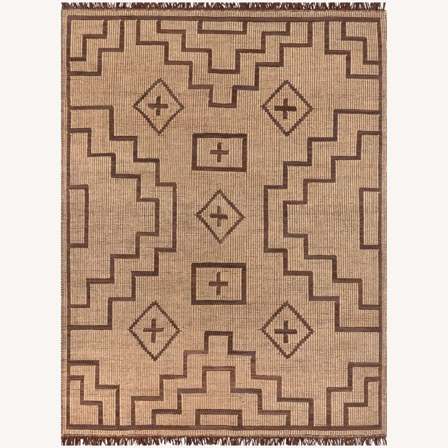 Dark Brown Jute Area Rug 12' x 15' - image-1