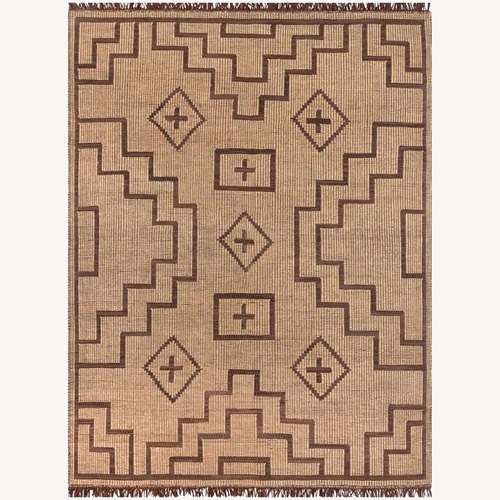 Used Dark Brown Jute Area Rug 12' x 15' for sale on AptDeco
