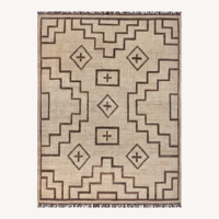 Dark Brown Jute Area Rug 12' x 15'