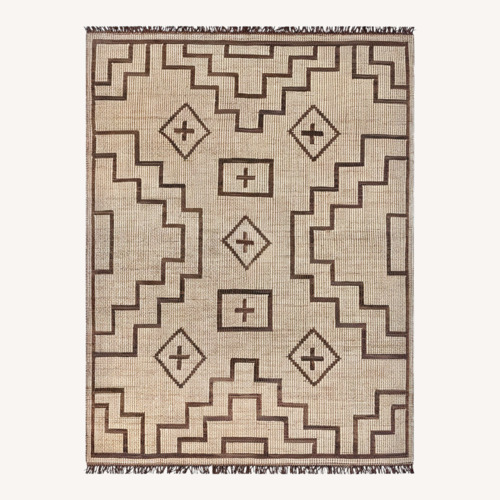 Used Dark Brown Jute Area Rug 12' x 15' for sale on AptDeco