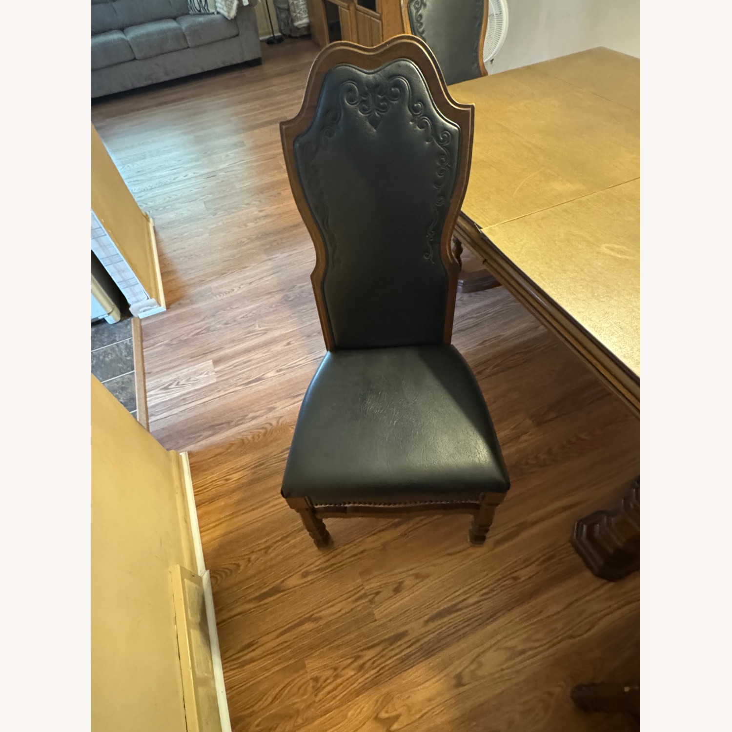 Antique Solid Wood Dining Room Table - image-8