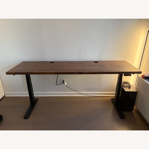 Used UPLIFT V3 Standing Desk - Solid Walnut Desktop  for sale on AptDeco