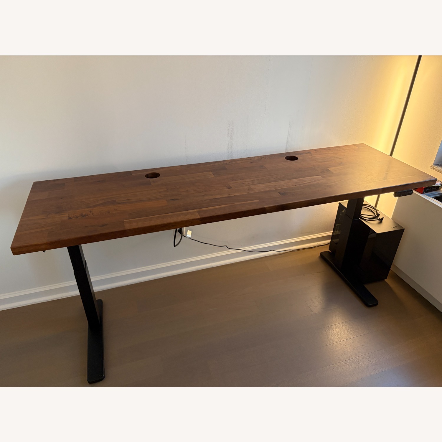 UPLIFT V3 Standing Desk - Solid Walnut Desktop  - image-2