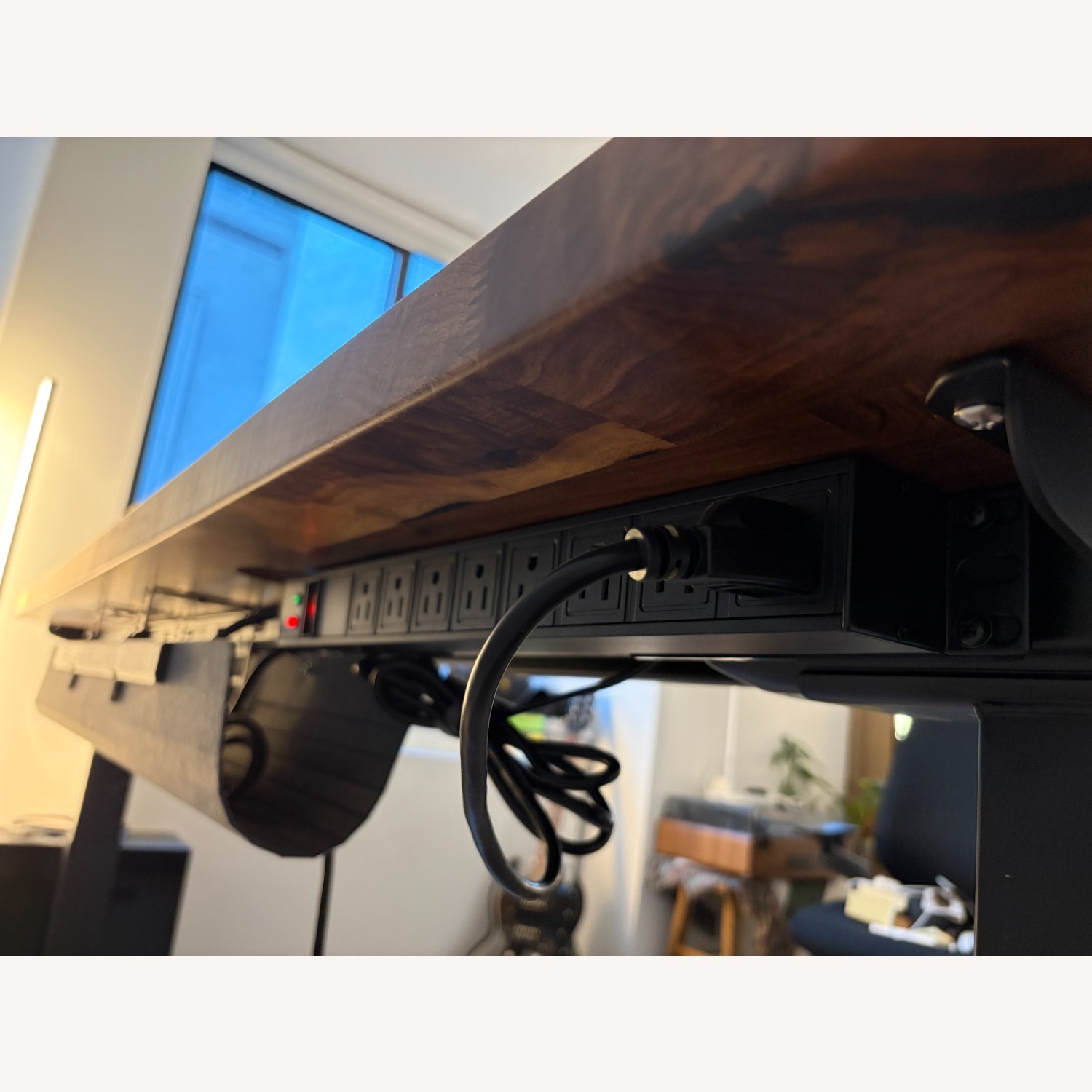 UPLIFT V3 Standing Desk - Solid Walnut Desktop  - image-5