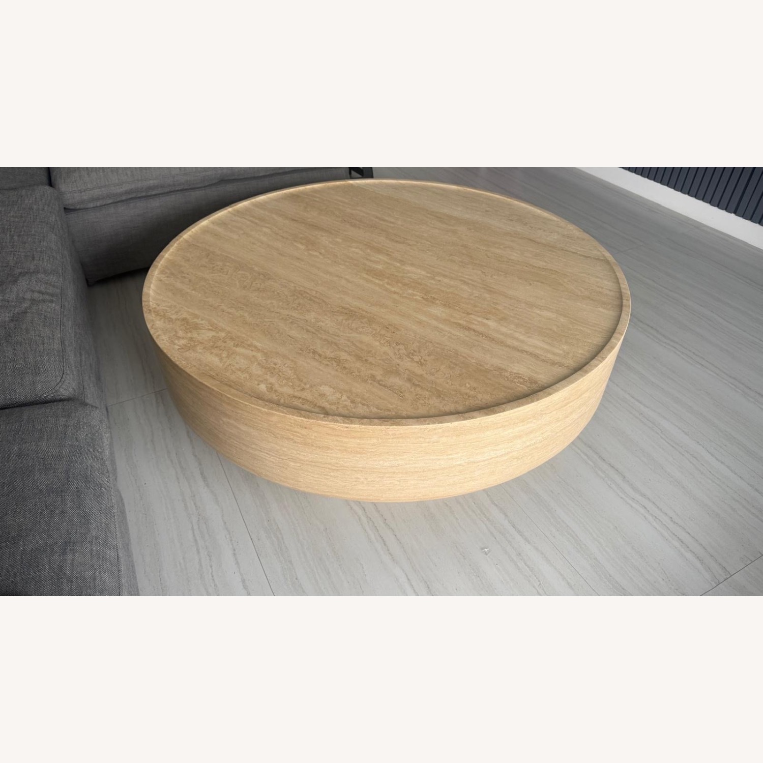 Restoration Hardware Vitolo Carved Round Coffee Table - image-6