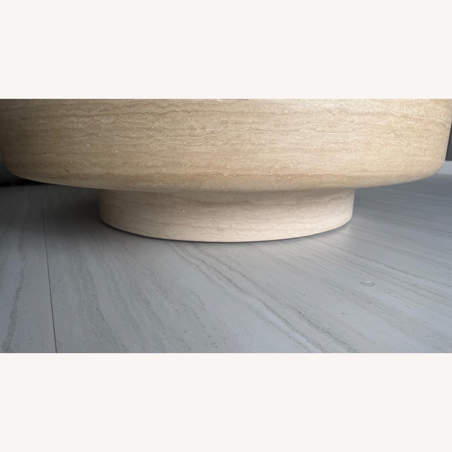 Restoration Hardware Vitolo Carved Round Coffee Table - image-3