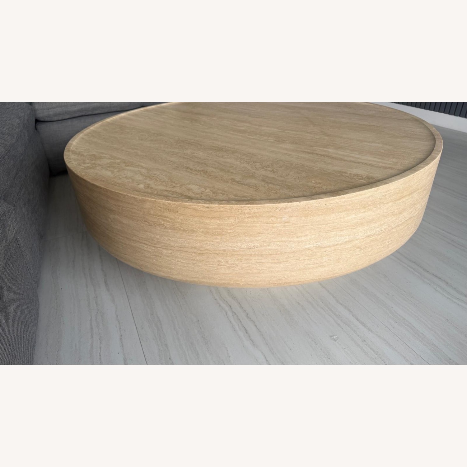 Restoration Hardware Vitolo Carved Round Coffee Table - image-1