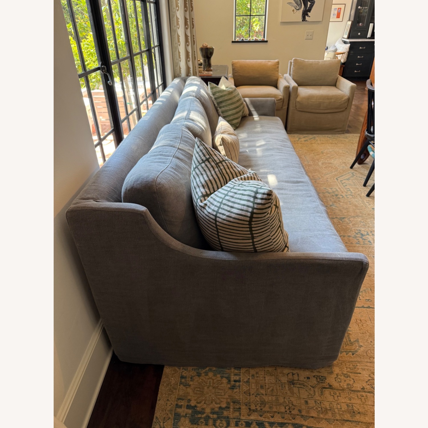 Shoppe Amber Interiors “Carpenter” Sofa - Pewter - image-7