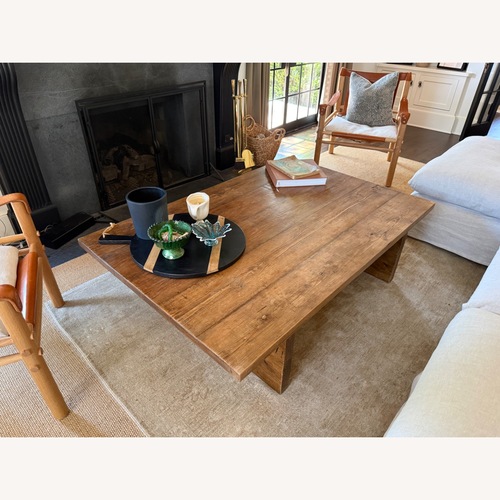 Used Amber Interiors “Joshua” Coffee Table – Solid Oak for sale on AptDeco