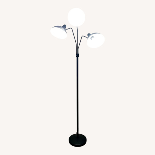 Used Black Metal Floor Lamp for sale on AptDeco