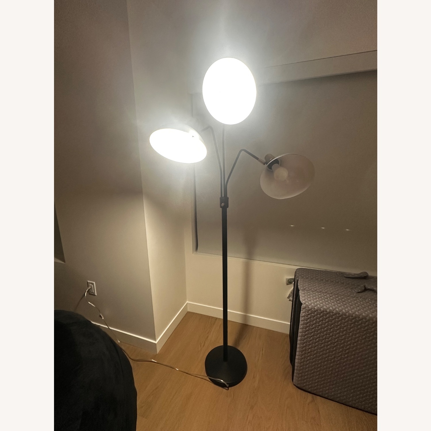 Black Metal Floor Lamp - image-4