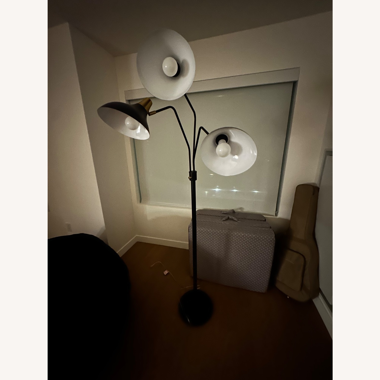 Black Metal Floor Lamp - image-1