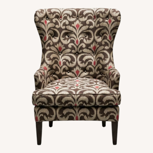 Used Dark Brown Fabric Accent Chair for sale on AptDeco