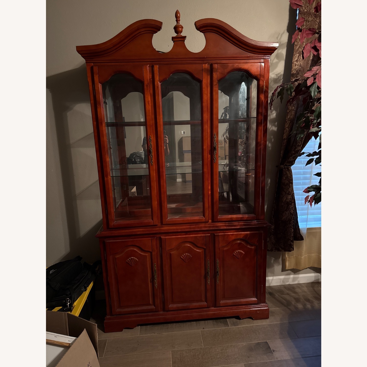 Dark Brown Fabric Chest - image-1