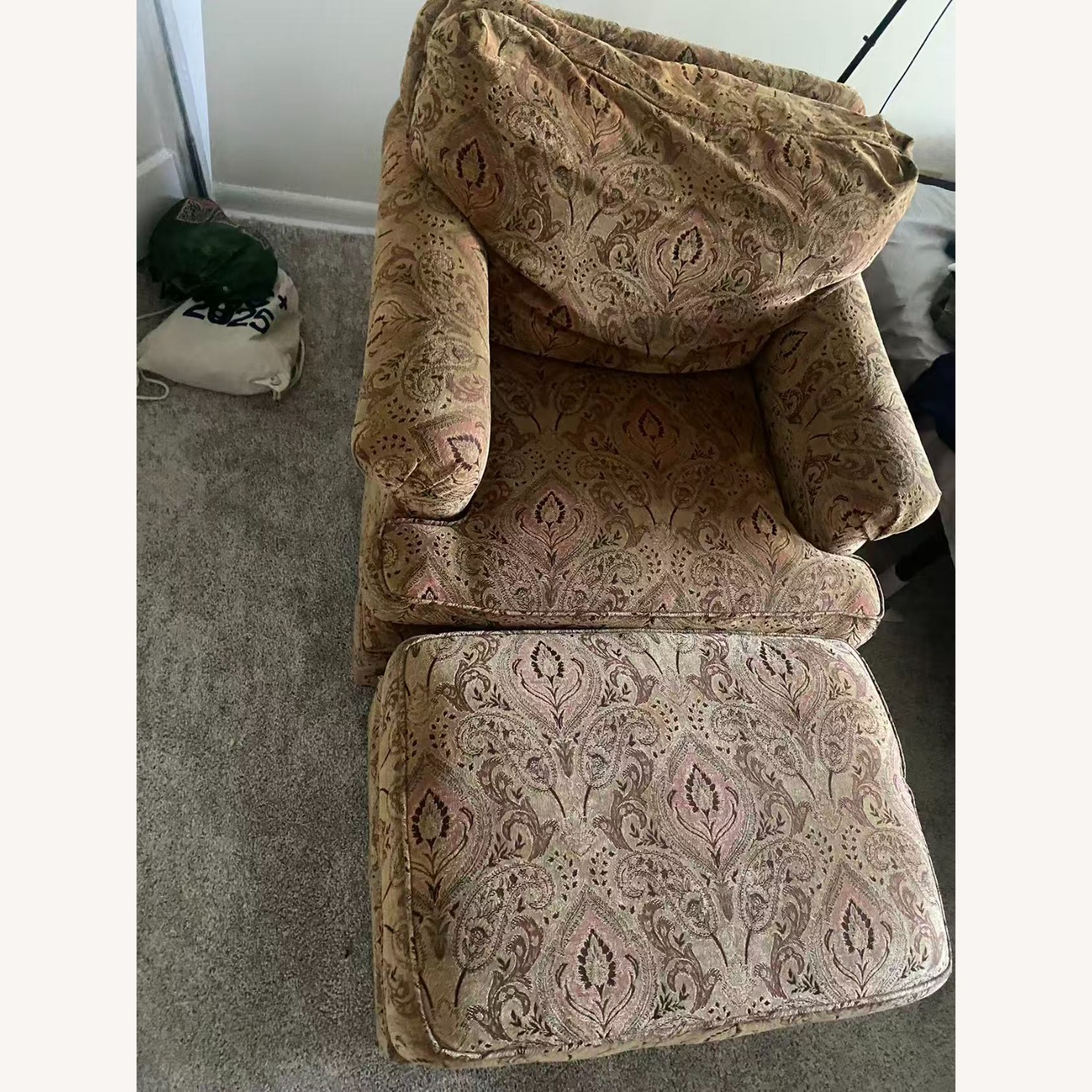 Ethan Allen Orange 2 Piece Sectional - image-3