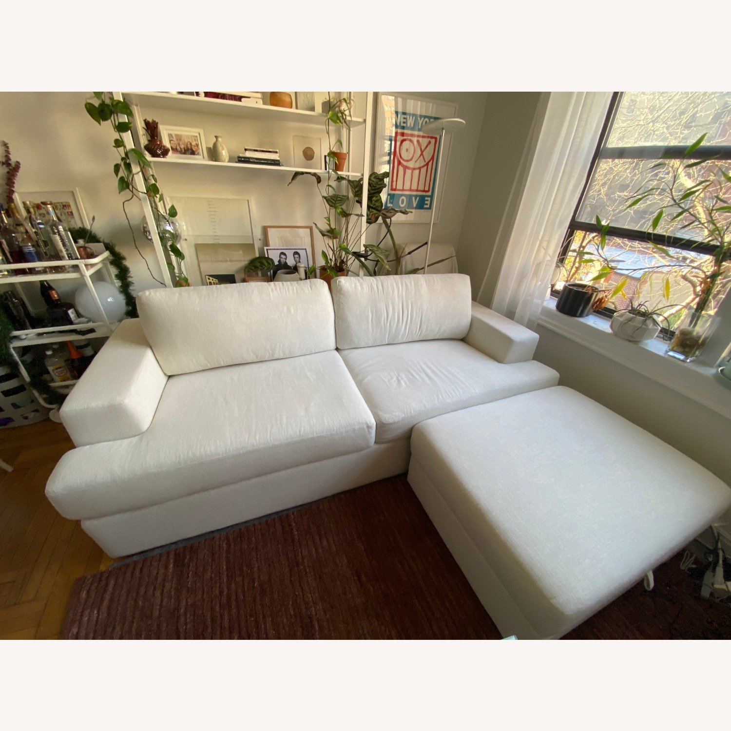 Interior Define Lee Sleeper Sofa + Storage Ottoman - image-2