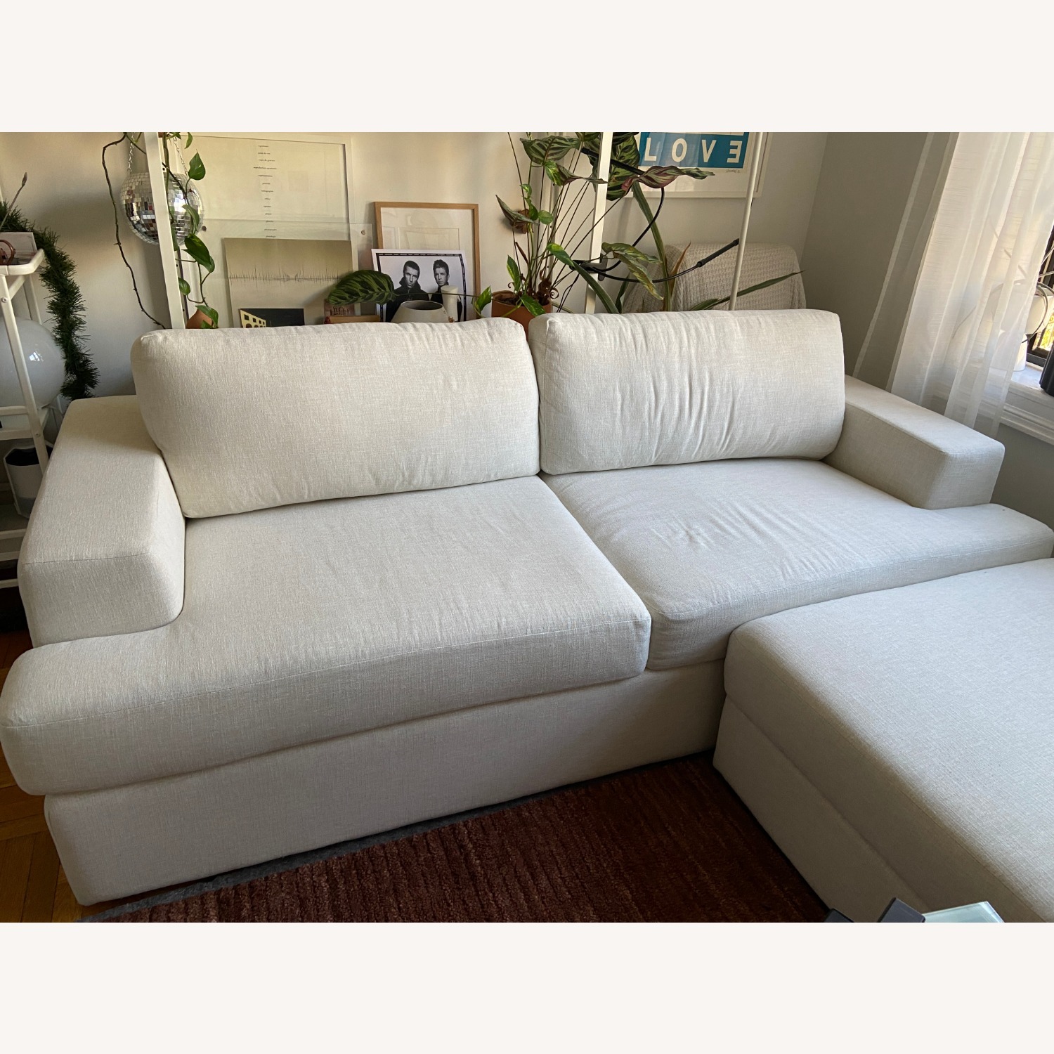 Interior Define Lee Sleeper Sofa + Storage Ottoman - image-4