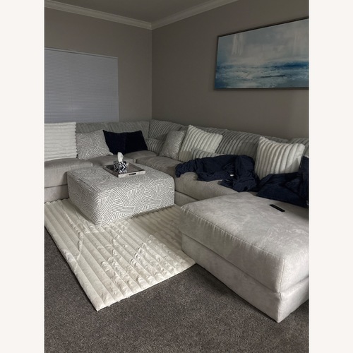 Used Bob's Discount Furniture Sofia 3+ Piece Sectional for sale on AptDeco