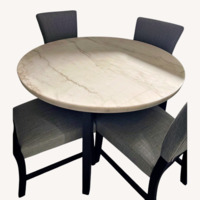 Bob's Discount Furniture Light Gray Dining Table