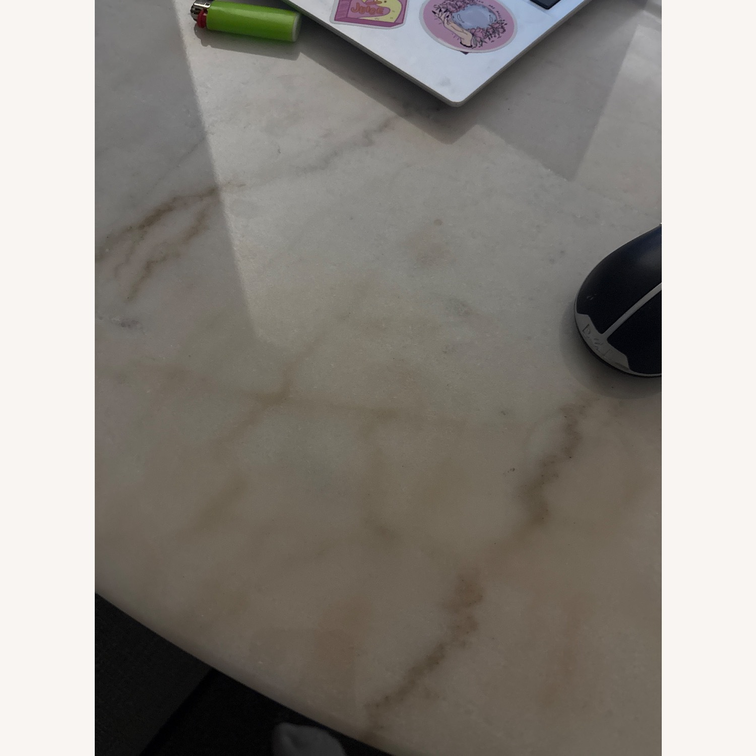 Bob's Discount Furniture Light Gray Dining Table - image-2