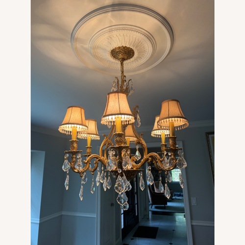 Used Vintage/Antique Finds Gold Brass Ceiling Lamp for sale on AptDeco