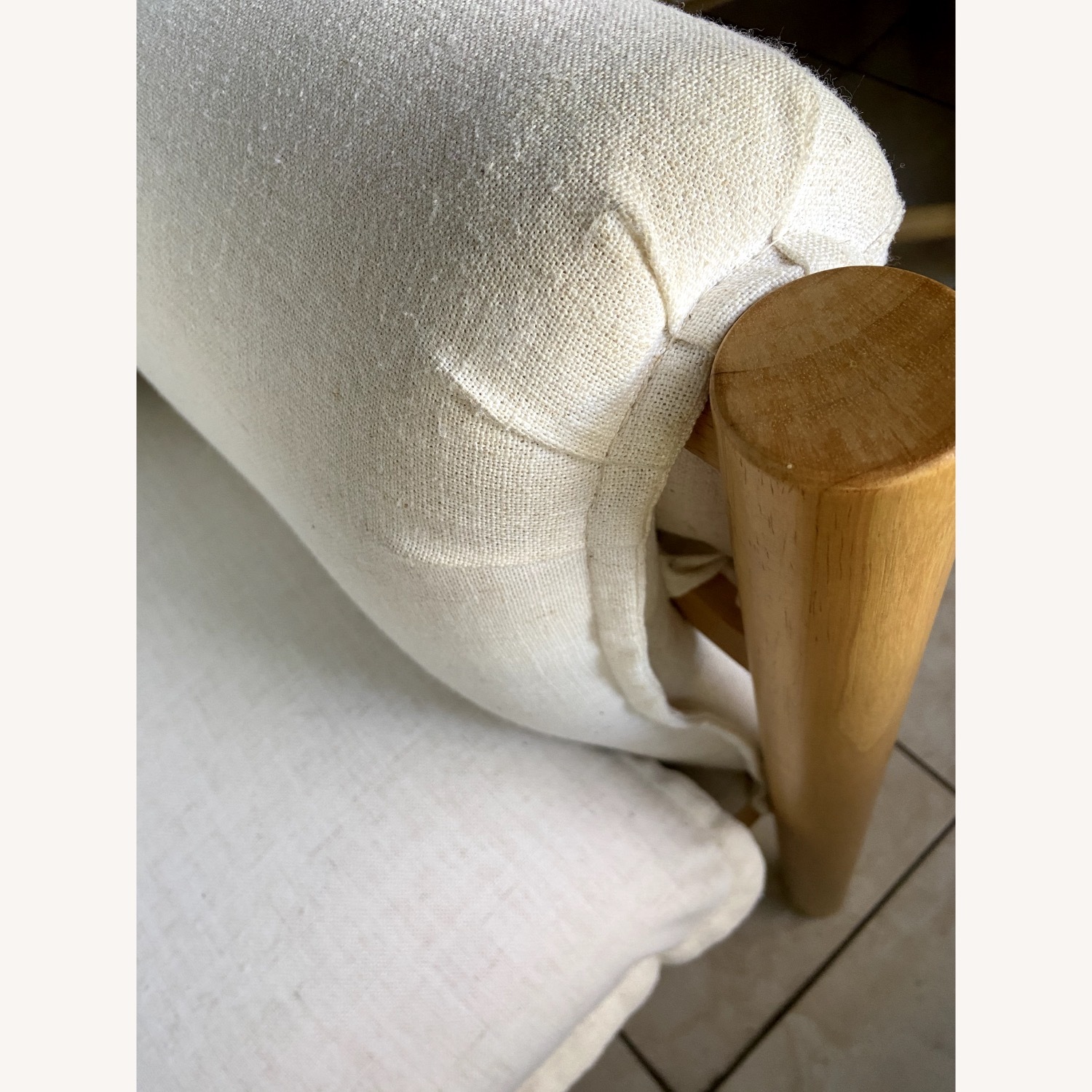 Wade Logan White Armchair - image-1