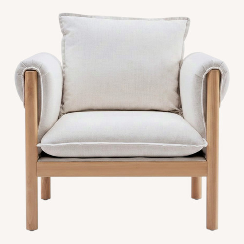 Used Wade Logan White Armchair for sale on AptDeco