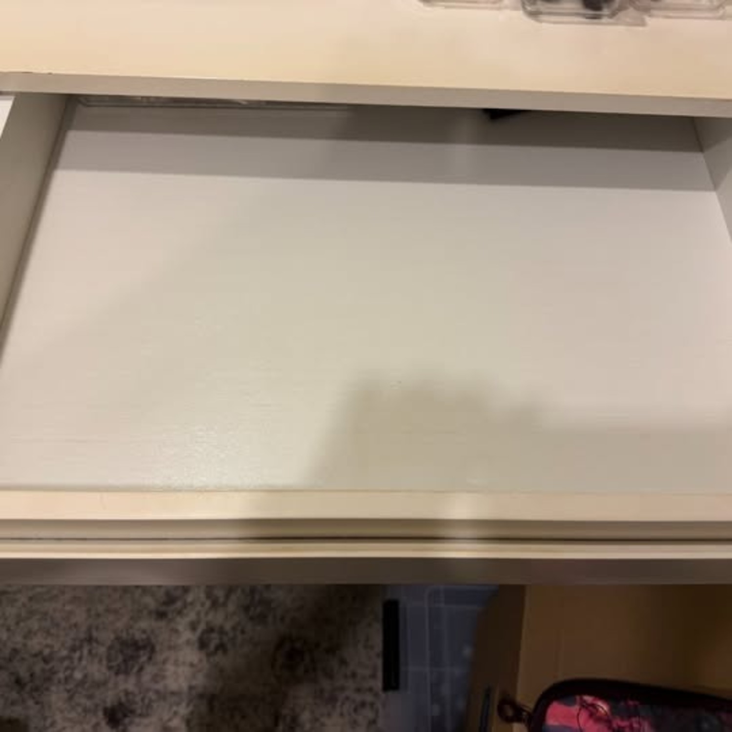 West Elm Gemini White Lacquer Desk - image-4