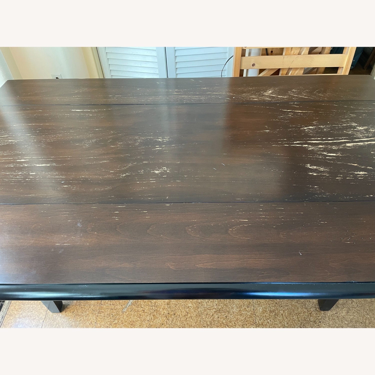 Pier 1 Imports Dark Brown Wood Dining Table - image-3