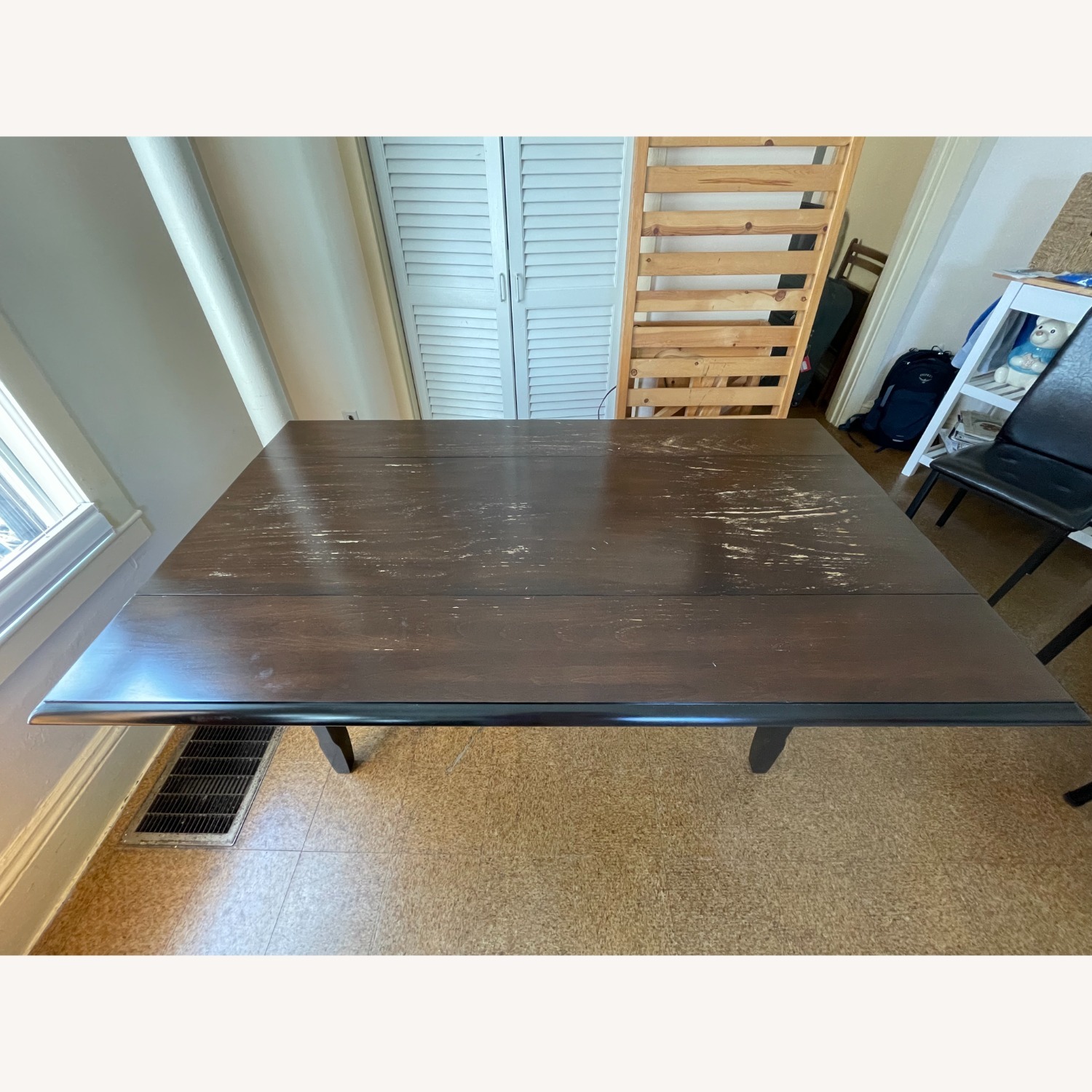 Pier 1 Imports Dark Brown Wood Dining Table - image-2