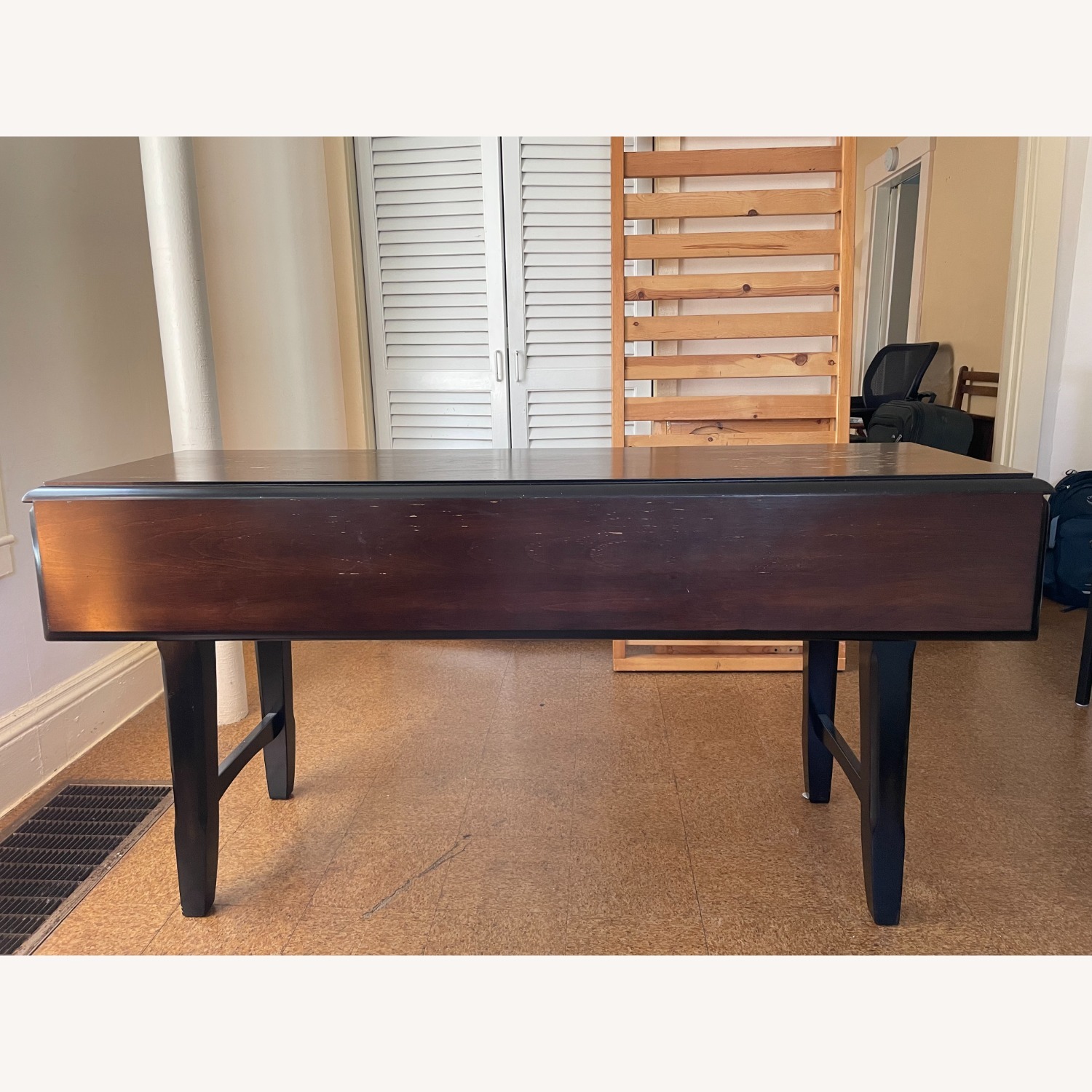 Pier 1 Imports Dark Brown Wood Dining Table - image-5