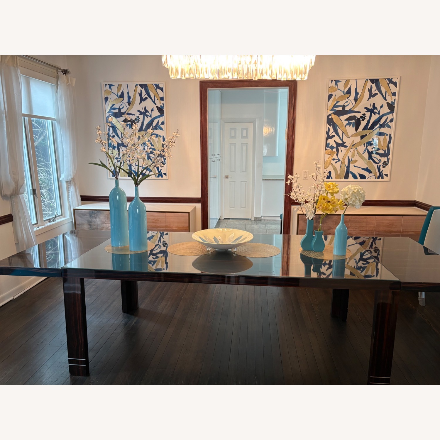 Costantini Pietro Dark Brown Wood Dining Table - image-1