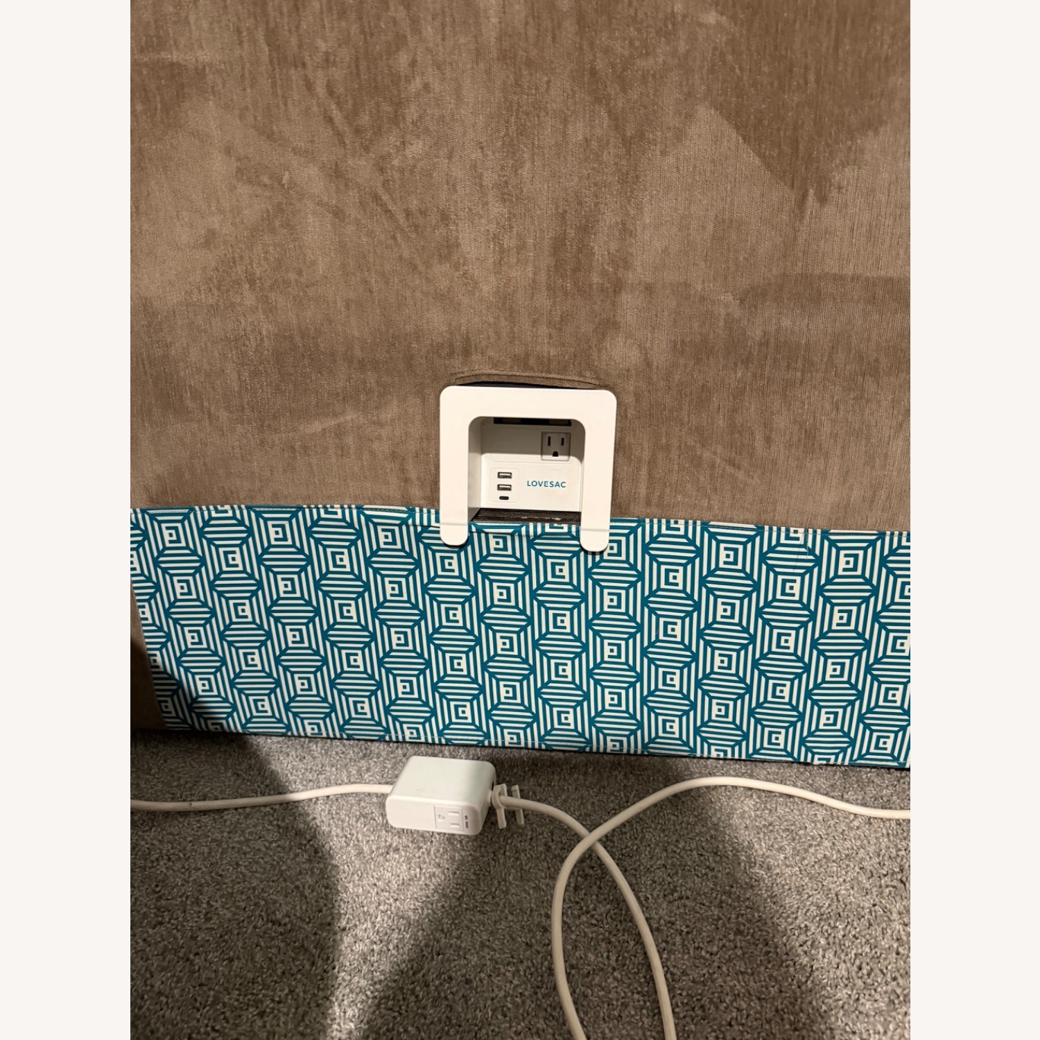 LoveSac Light Brown Fabric Loveseat - image-3