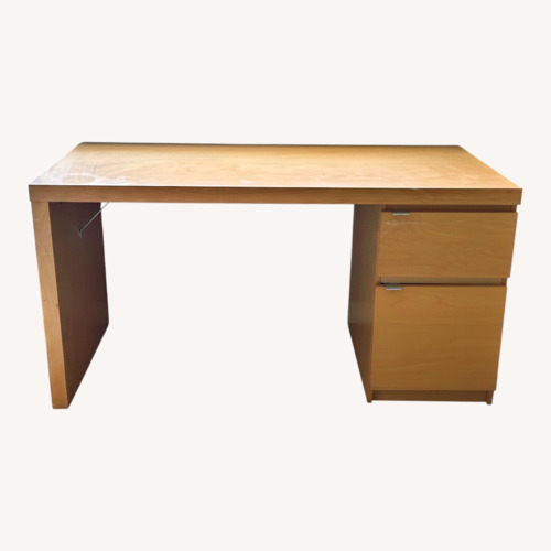 Used Vintage/Antique Finds Light Brown Wood Desk for sale on AptDeco