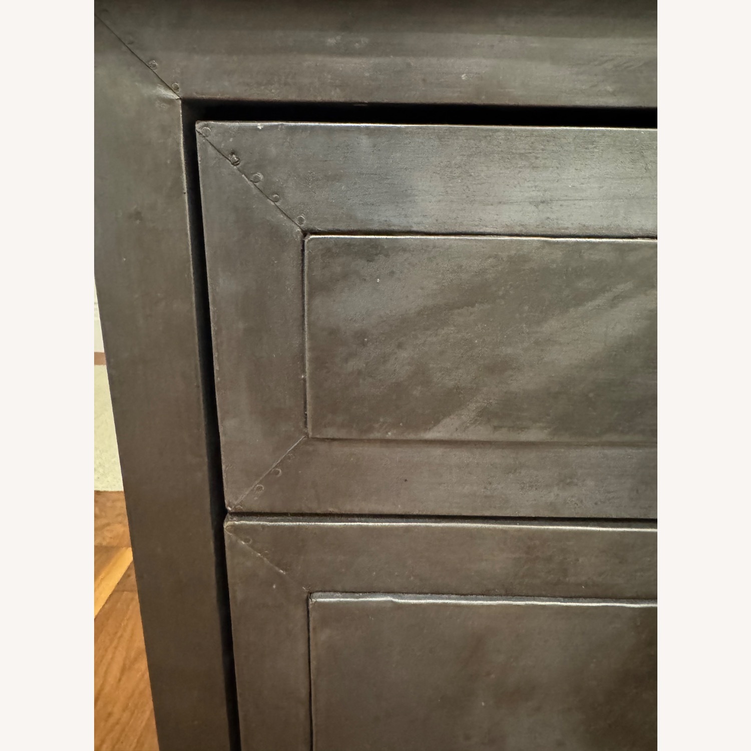 Restoration Hardware Annecy Zinc Nightstand Pair - image-3