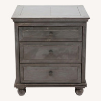 Restoration Hardware Annecy Zinc Nightstand Pair