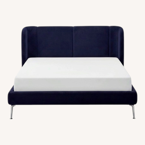 Used IKEA Tufjord Blue King Bed for sale on AptDeco
