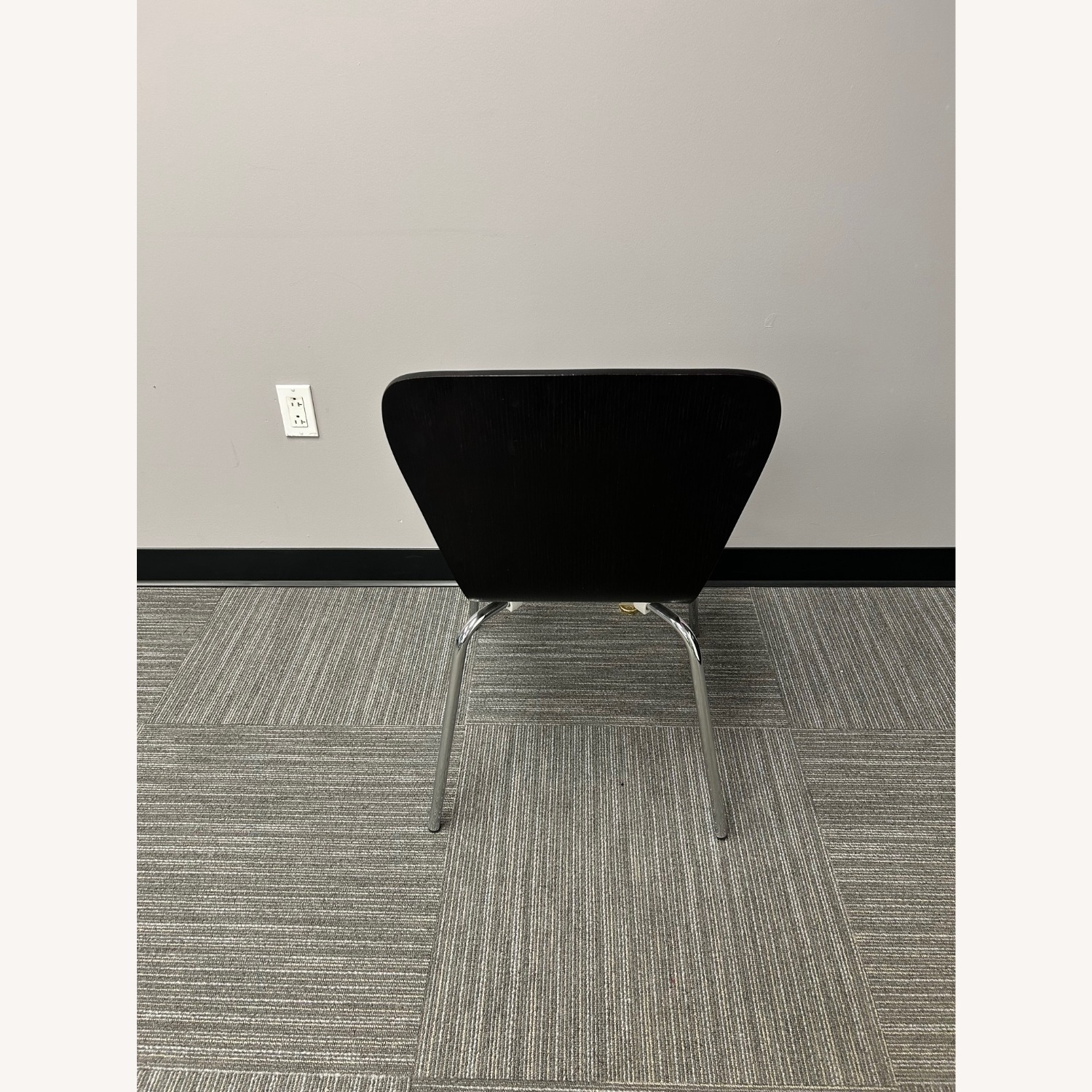 Crate & Barrel Danish Designed Black Wood Chairs  - image-4