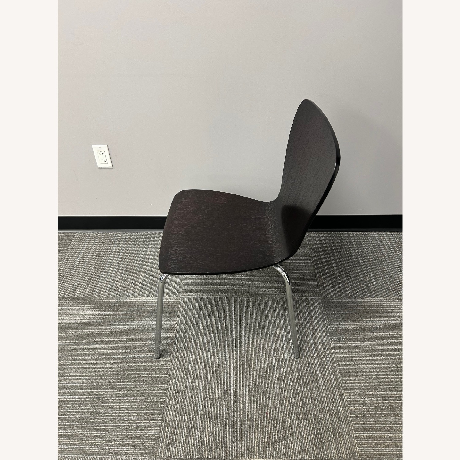 Crate & Barrel Danish Designed Black Wood Chairs  - image-2