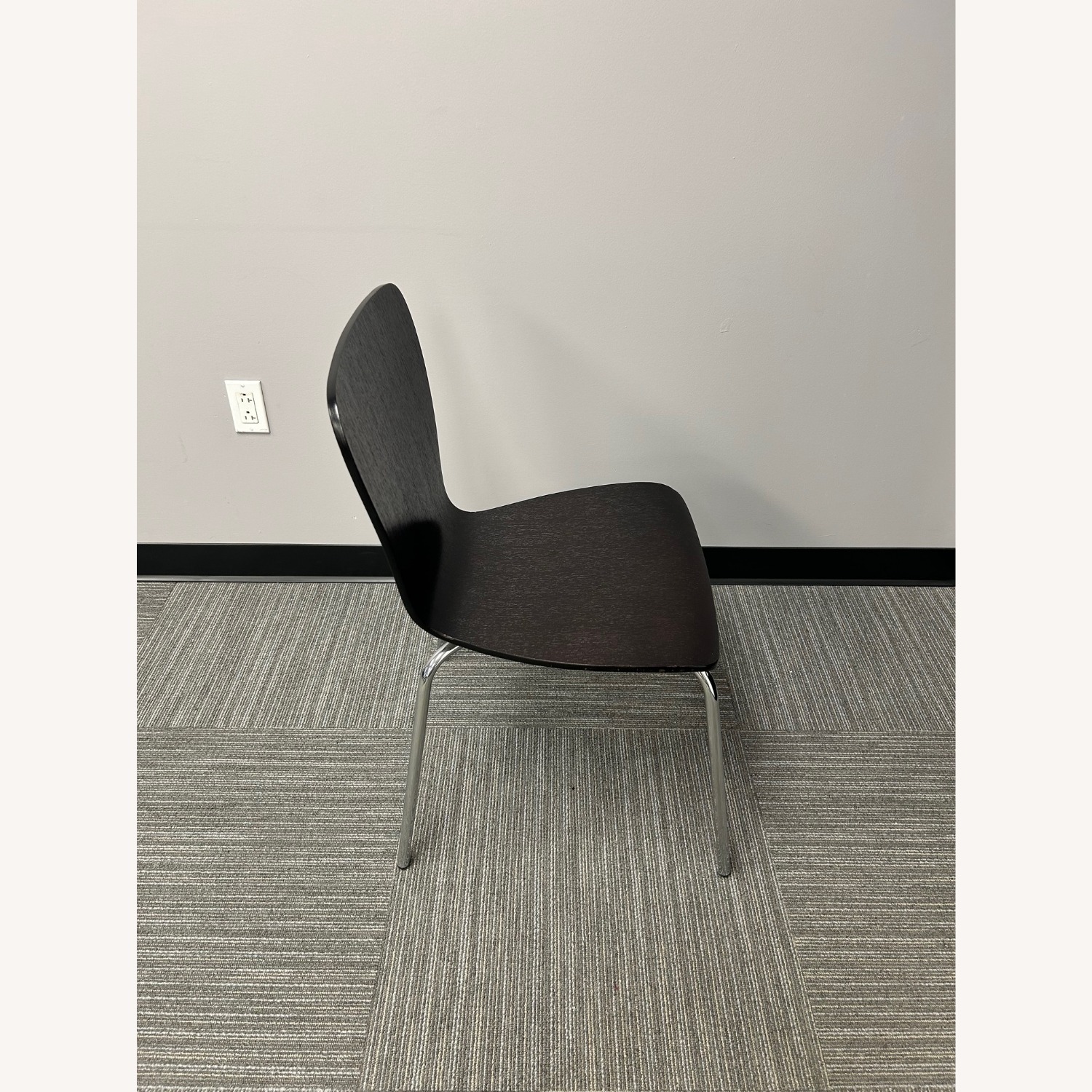 Crate & Barrel Danish Designed Black Wood Chairs  - image-3