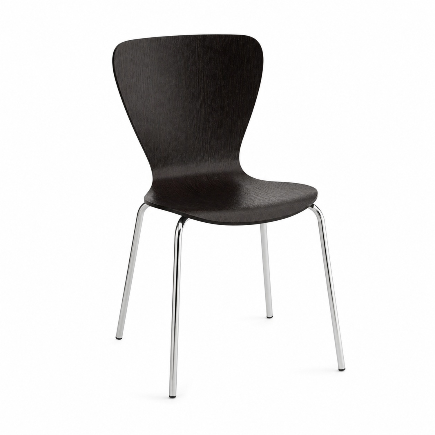 Crate & Barrel Danish Designed Black Wood Chairs  - image-5