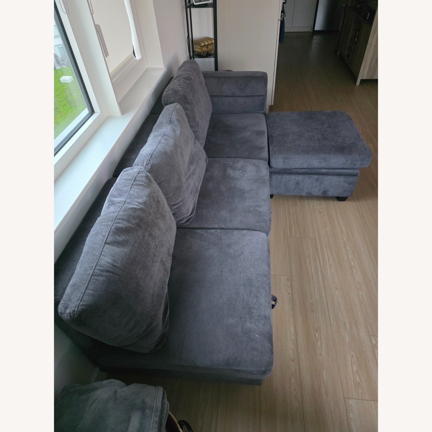 Wayfair Dark Gray Fabric 3+ Piece Sectional - image-2