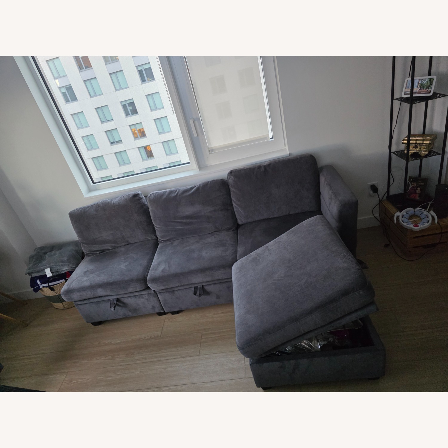 Wayfair Dark Gray Fabric 3+ Piece Sectional - image-3